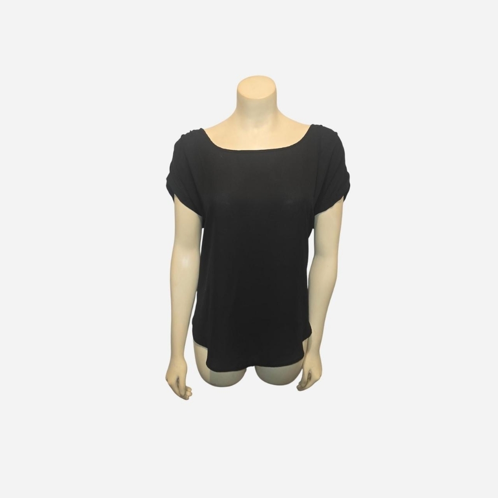 Hippie Rose‎ Black Short Sleeve Top